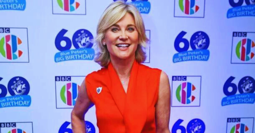 Anthea Turner, a TV Star. personality, advises against spending "silly amounts" on skincare