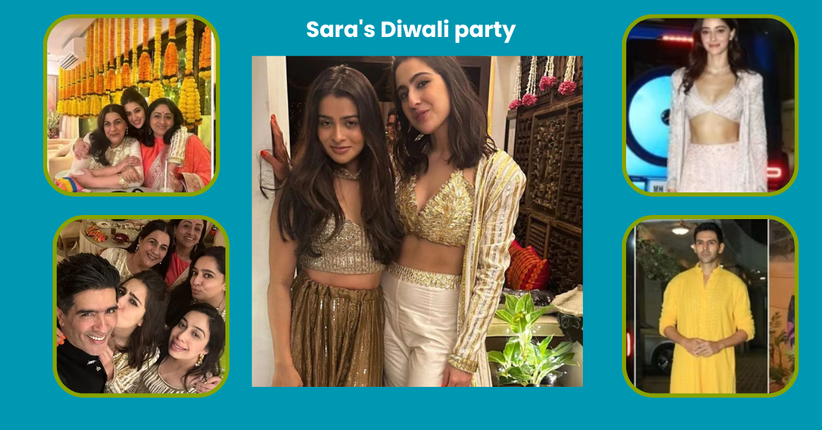 Sara's Diwali party: Inside Sara Ali Khan's Diwali celebration with best friend Ananya Panday, mother Amrita Singh, and others