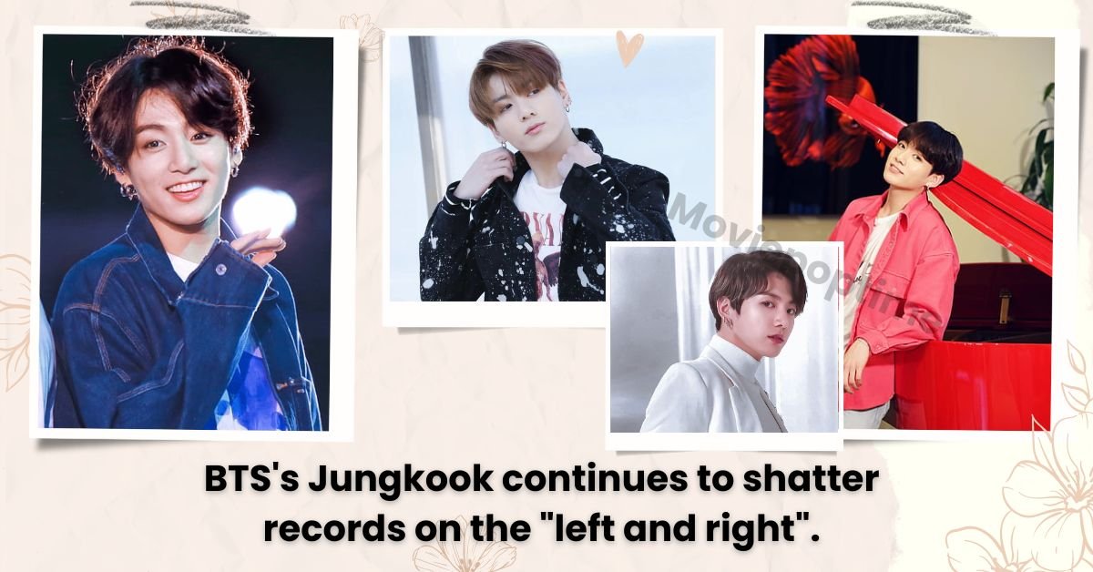 BTS's Jungkook continues to shatter records on the "left and right".