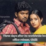 Three days after its worldwide box office release, Ghilli Thalapathy Vijay's Notoriety Shocks Ticket Sales, Nearly Reaching 10 Crores Mark in Tamil Nadu