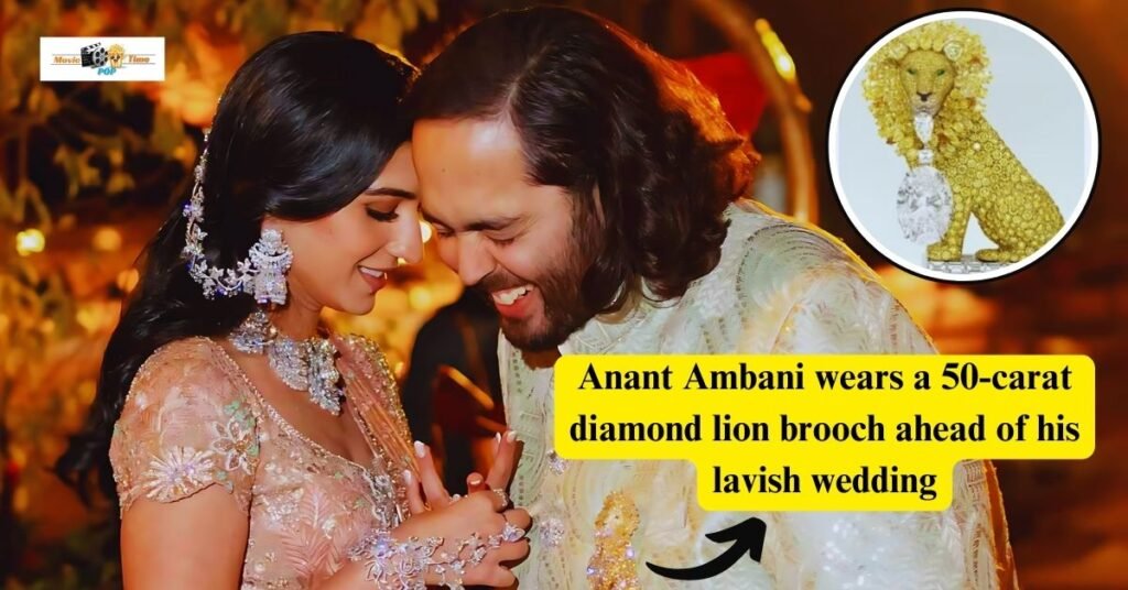Anant Ambani wears a 50-carat diamond lion brooch ahead of his lavish wedding